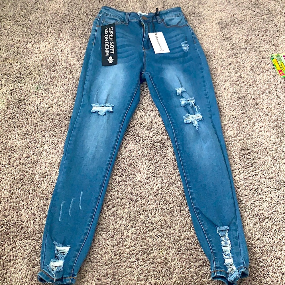 BAMBOO  SKINNY JEANS SIZE 7/8
